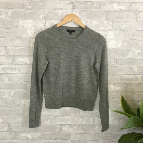 J. Crew Sweaters - J. Crew gray merino wool crewneck sweater